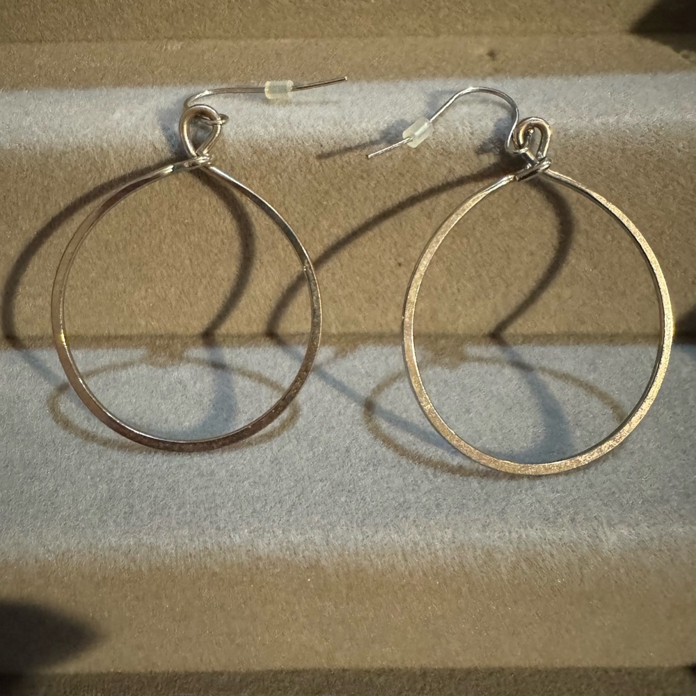Elegant Silver Hoop Earrings